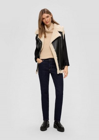 s.Oliver Jeans Betsy / Slim Fit / Mid Rise / Slim Leg - dunkelblau
