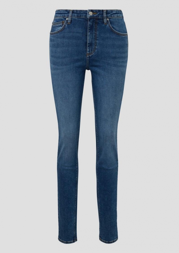s.Oliver Jeans Sadie / Skinny Fit / High Rise / Skinny Leg / Superstretch - blau
