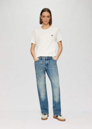 s.Oliver Jeans Karolin / Regular Fit / Mid Rise / Straight Leg - blau