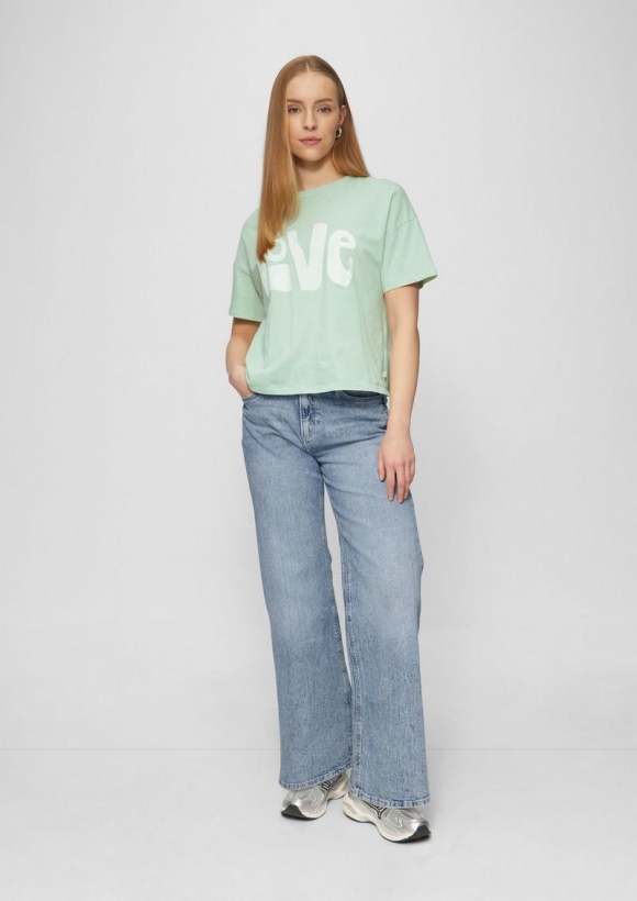 s.Oliver Jeans Catie / Slim Fit / High Rise / Wide Leg - blau