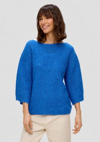 s.Oliver Pullover aus Strick - royalblau