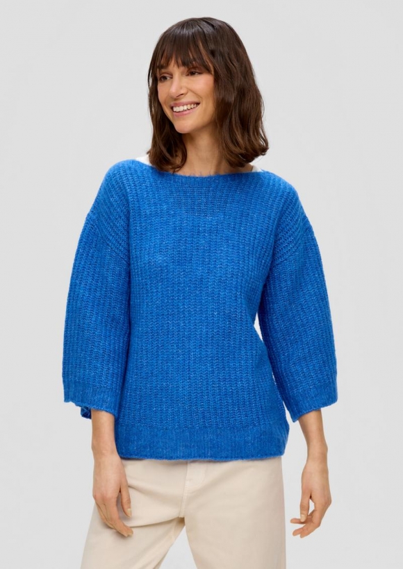 s.Oliver Pullover aus Strick - royalblau