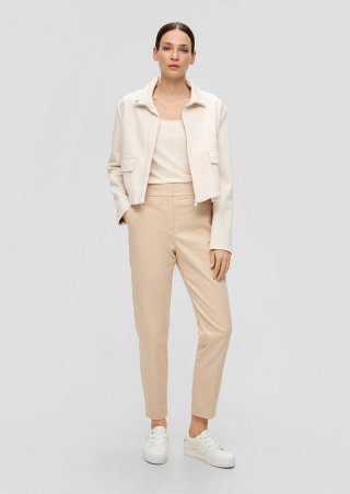 s.Oliver Cigarette-Pants mit hohem Bund - beige
