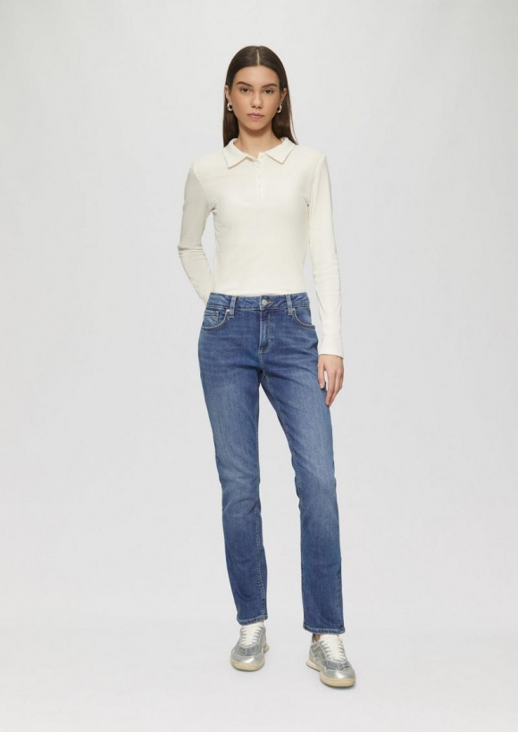 s.Oliver Jeans Catie/ Slim Fit / Mid Rise / Slim Leg - blau