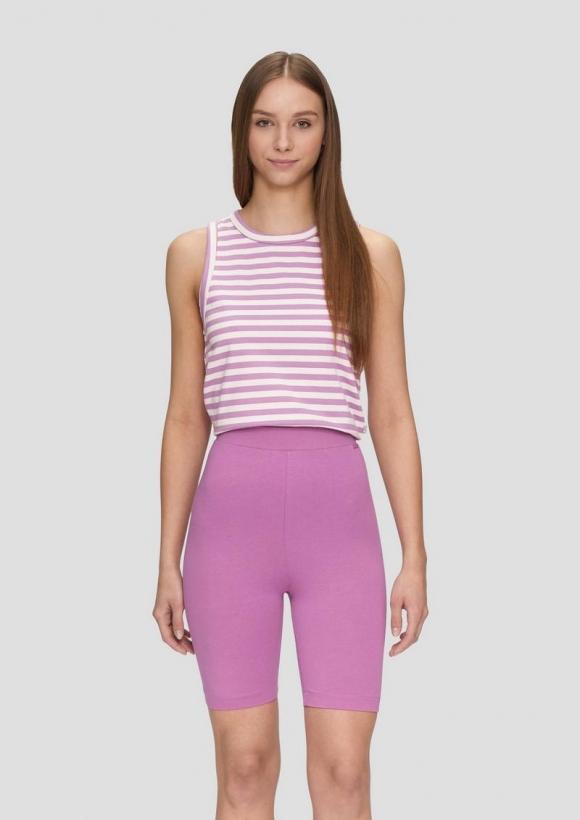 s.Oliver Leggings mit High-Rise-Bund - lavendel