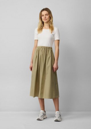 s.Oliver Midikleid im Fabricmix mit Eingrifftaschen - hellbraun