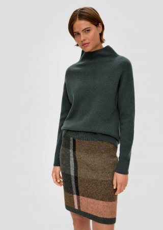 s.Oliver Pullover in Rippstrick-Qualität - tannengrün