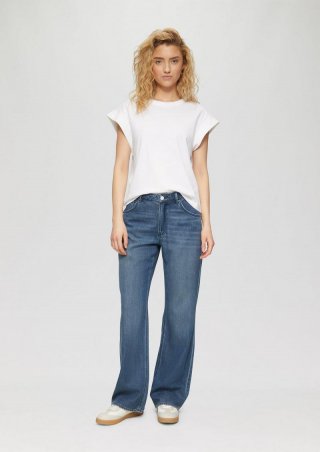 s.Oliver Jeans Beth / Loose Fit / Mid Rise / Straight Leg - blau