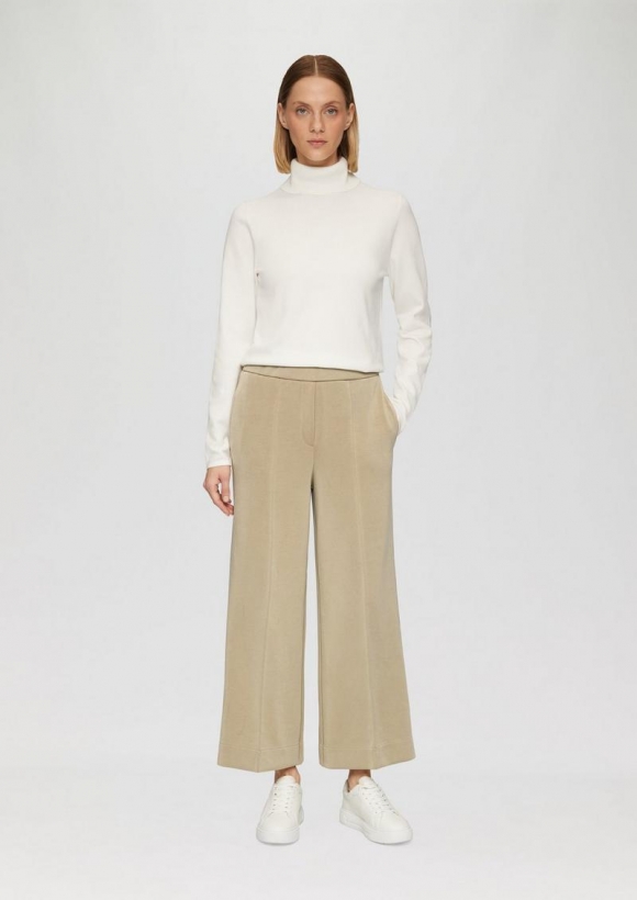 s.Oliver Culotte aus Scuba mit hohem Bund - sandstein