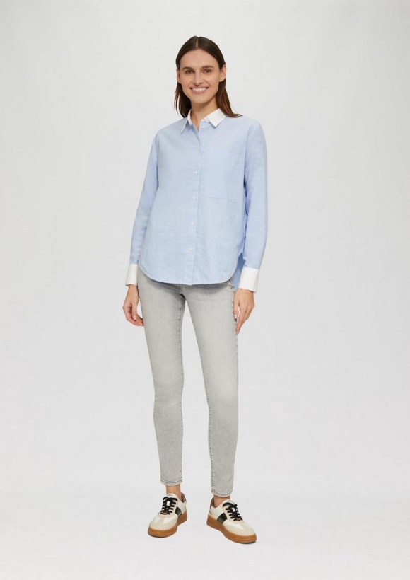 s.Oliver Jeans Izabell / Skinny Fit / Mid Rise / Skinny Leg - dunkelgrau