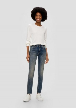 s.Oliver Jeans Sadie / Skinny fit / Mid rise / Skinny leg - blau