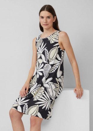 s.Oliver Kurzes Kleid mit Cut-out-Detail - schwarz