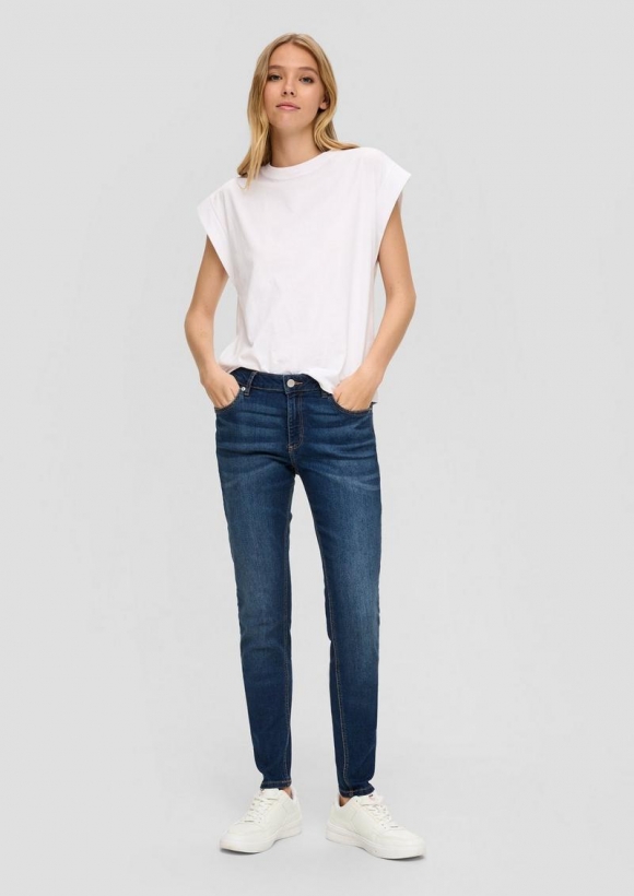 s.Oliver Jeans Sadie / Mid Rise / Skinny Leg - blau