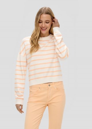 s.Oliver Strickpullover aus Viskosemix - mango