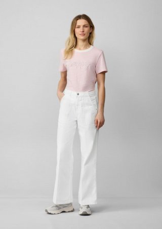 s.Oliver Jeans Suri / Regular Fit / High Rise / Wide Leg - weiß