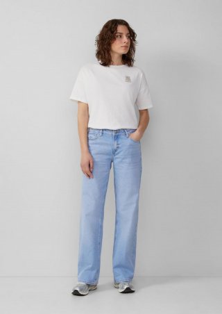 s.Oliver Jeans Catie / Slim Fit / Mid Rise /Wide Leg - blau