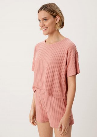 s.Oliver Shorts mit Rippstruktur - zartrosa