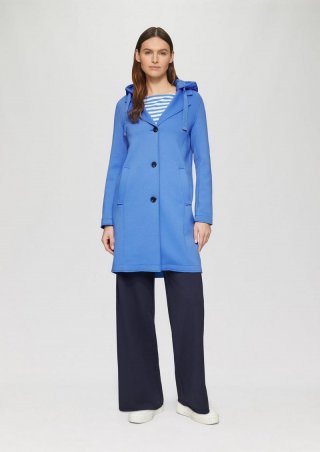s.Oliver Scubamantel mit abnehmbarer Kapuze - royalblau