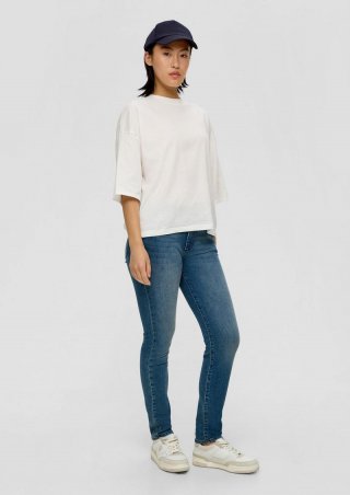 s.Oliver Jeans Betsy / Slim Fit / Mid Rise / Slim Leg / Baumwollstretch - blau