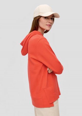 s.Oliver Hoodie aus weicher Baumwolle - koralle