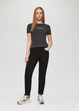 s.Oliver Ankle-Jeans Sadie / Skinny Fit / Mid Rise / Skinny Leg - schwarz