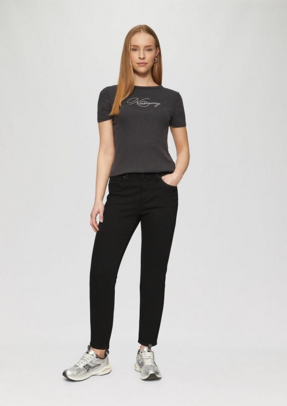 s.Oliver Ankle-Jeans Sadie / Skinny Fit / Mid Rise / Skinny Leg - schwarz