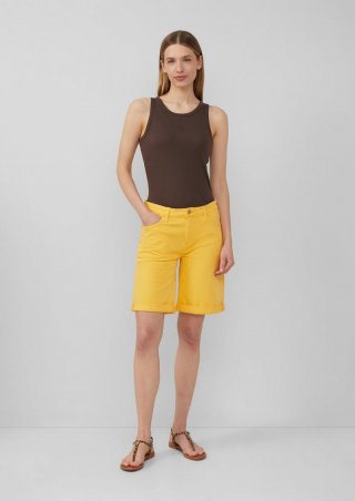 s.Oliver Jeans-Bermuda Karolin / Straight Fit / Mid Rise / Straight Leg - zitrone