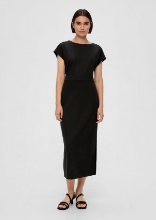 s.Oliver Kleid aus Viskosemix - schwarz