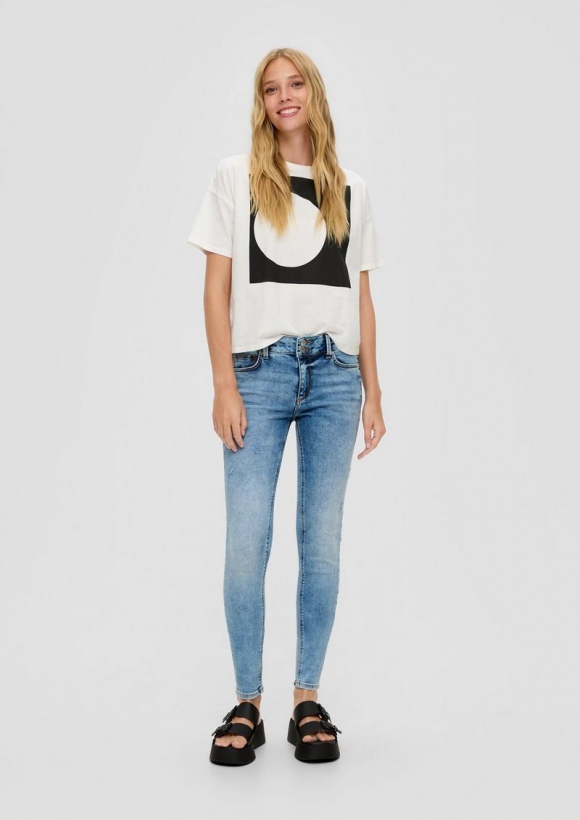 s.Oliver Jeans Sadie / Skinny Fit / Mid Rise / Skinny Leg - blau