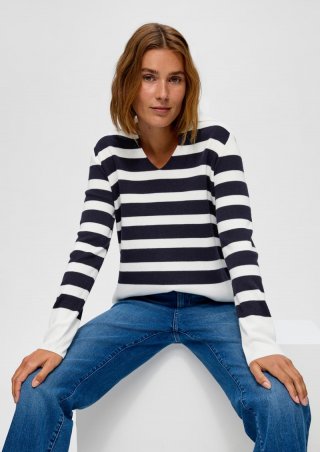 s.Oliver Pullover aus Viskosemix - ecru