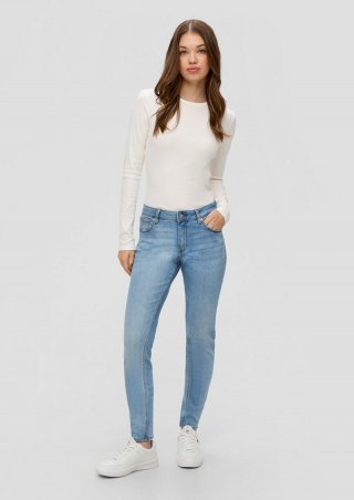 s.Oliver Jeans Sadie / Skinny Fit / Mid Rise / Skinny Leg - hellblau