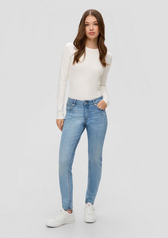 s.Oliver Jeans Sadie / Skinny Fit / Mid Rise / Skinny Leg - hellblau