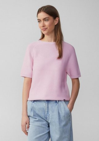 s.Oliver Strickpullover mit feiner Rippstruktur - zartrosa