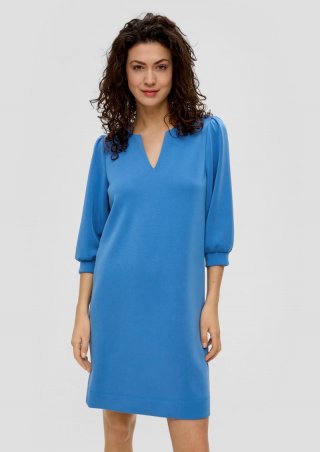 s.Oliver Kurzes Kleid im Relaxed Fit - royalblau