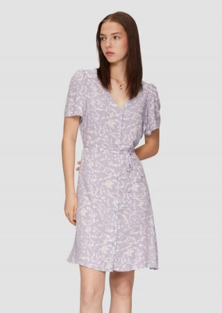 s.Oliver Kleid aus Viskose - grau