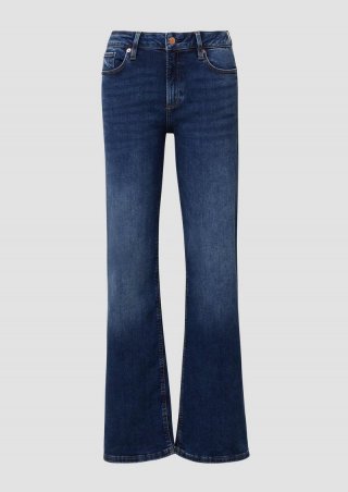 s.Oliver Jeans Catie / Slim Fit / Mid Rise / Wide Leg / Superstretch - dunkelblau