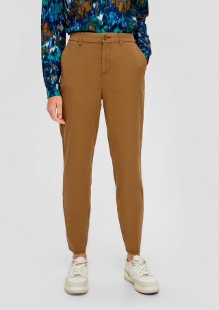 s.Oliver Cigarette: Hose mit Tapered Leg - sandstein