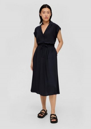 s.Oliver Rock mit Dobbystruktur - navy