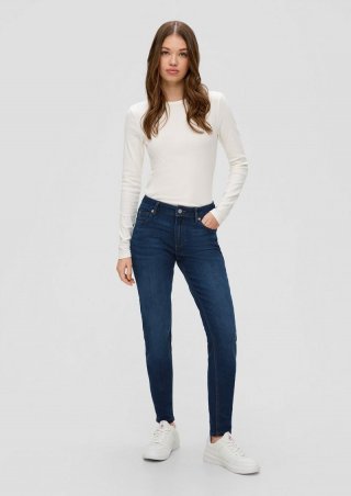 s.Oliver Jeans Sadie / Skinny Fit / Mid Rise / Skinny Leg - dunkelblau