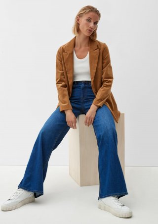 s.Oliver Jeans Suri / Regular Fit / Super High Rise / Wide Leg - royalblau