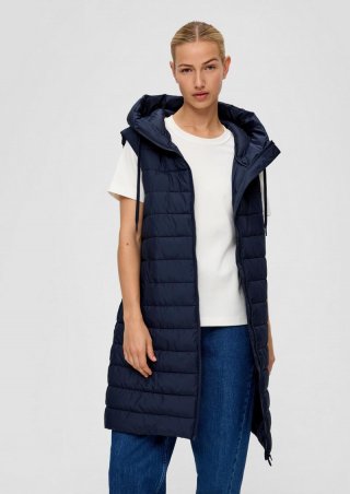 s.Oliver Steppweste mit Kapuze - navy