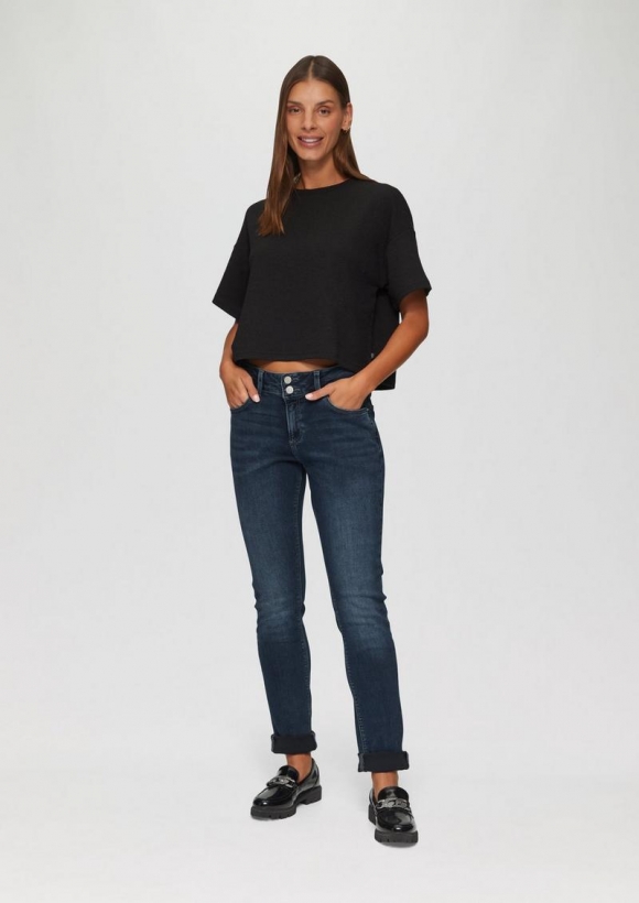 s.Oliver Jeans Catie / Slim Fit / Mid Rise / Slim Leg - blau