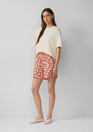 s.Oliver Shorts aus Musselin - papaya