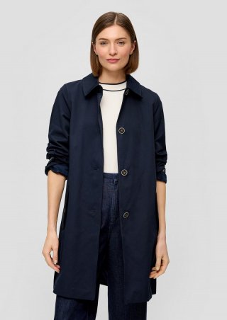 s.Oliver Mantel mit Bindegürtel - navy