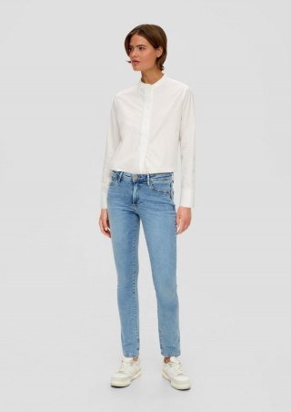 s.Oliver Jeans Betsy / Slim Fit/ Mid Rise / Slim Leg / Baumwollstretch - blau