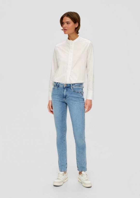 s.Oliver Jeans Betsy / Slim Fit/ Mid Rise / Slim Leg / Baumwollstretch - blau