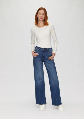 s.Oliver Jeans Suri / Regular Fit / Mid Rise / Wide Leg - blau