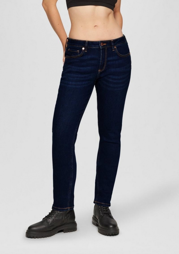 s.Oliver Jeans Catie / Slim Fit / Mid Rise / Slim Leg / Super Stretch - dunkelblau