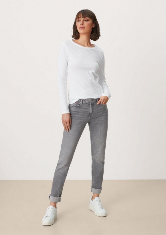 s.Oliver Jeans Betsy / Slim Fit / Mid Rise / Slim Leg - grau meliert