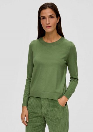 s.Oliver Pullover aus Viskosestretch - grün